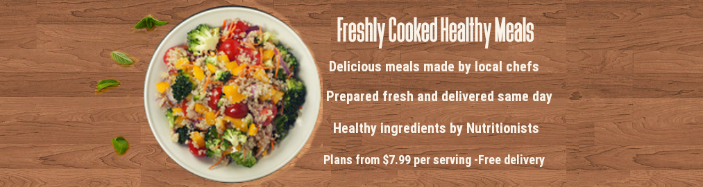 Healthy meals delivered home freshly prepared by local chefs